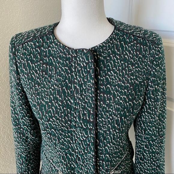 Helene London Tweed Zip Front Blazer - Picture 3 of 8